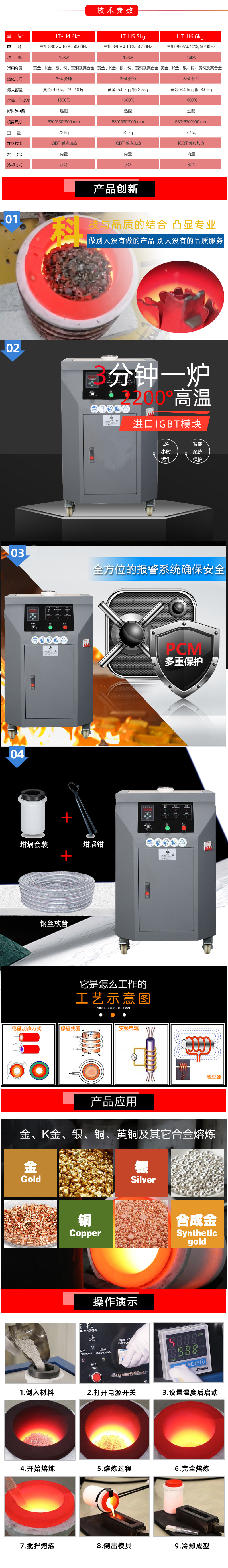 立式鉑金熔煉機 黃金白銀熔煉爐 中頻熔金設(shè)備(圖3)